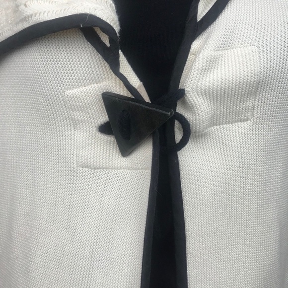 Krisztina Nagy Milano Ivory Asymmetrical Cardigan - Picture 9 of 12